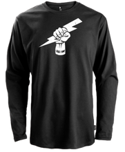 T-shirt Homme / Unisexe Noir Manches Longues Fist "Force, Solidarité, Respect"